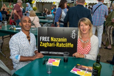 Stand Up In The Park, 7th July 2019 in aid of the Free Nazanin campaign. Organised by Cardiff Amnesty. Natasha Hirst Photography